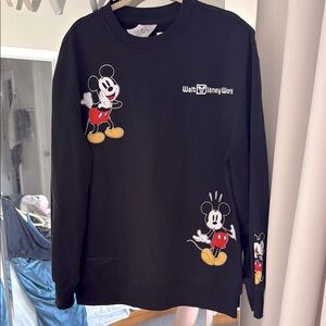 Disney Parks Walt Disney World Mickey Graphic Sweatshirt Black Size M
